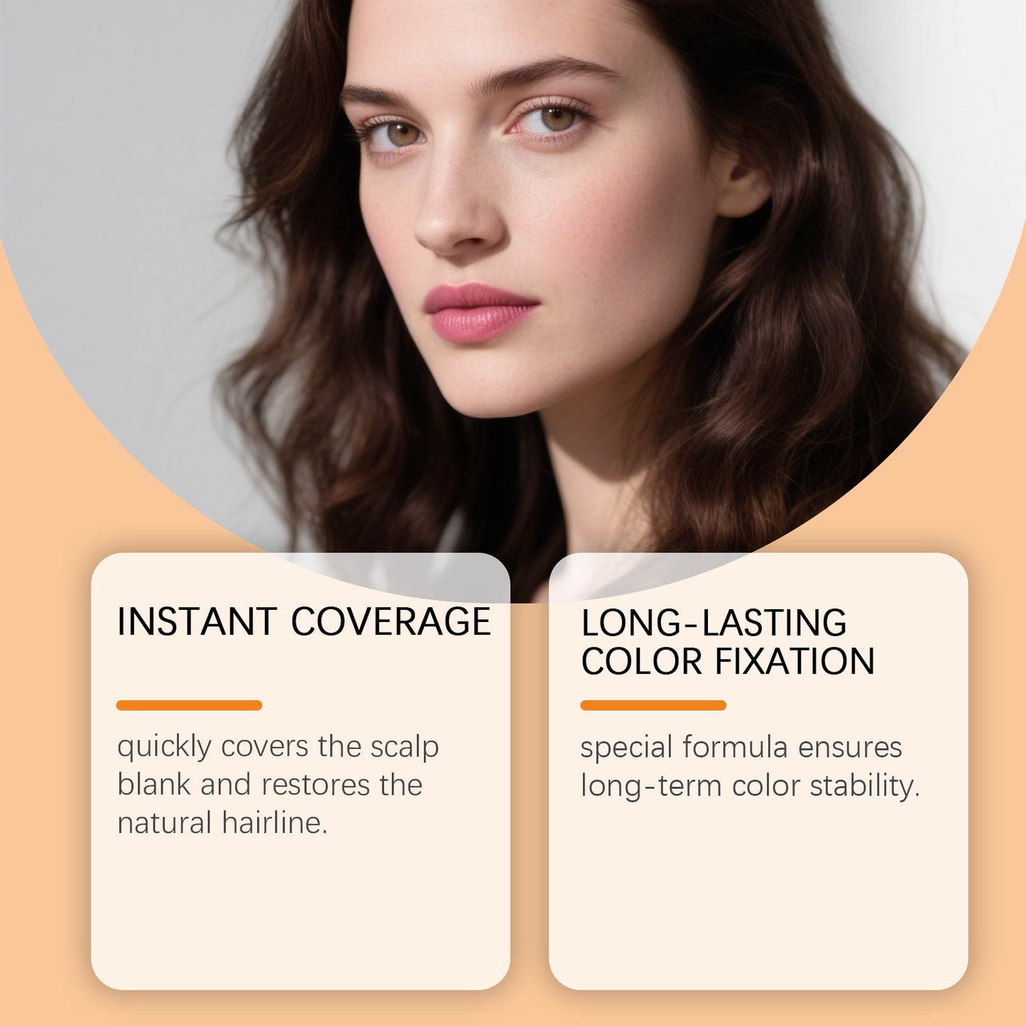 Hoegoa Hair Concealer Smooths high crowns, covers part lines Lightweight and voluminous Daily hair concealer