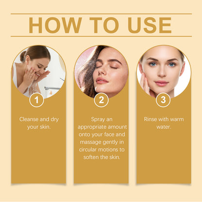 HANCHOBIT Turmeric Cleansing Exfoliating Spray Gently cleanses facial skin with a refreshing, non-sticky finish