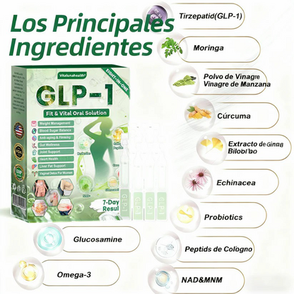 𝑺𝒐𝒍𝒖𝒄𝒊𝒐́𝒏 𝒐𝒓𝒂𝒍 𝑽𝒊𝒕𝒂𝒍𝒖𝒏𝒂𝒉𝒆𝒂𝒍𝒕𝒉® 𝑮𝑳𝑷-1 8 𝒆𝒏 1 𝑭𝒊𝒕 & 𝑽𝒊𝒕𝒂𝒍 (𝒔𝒐𝒍𝒐 𝒖𝒏𝒂 𝒗𝒆𝒛 𝒂𝒍 𝒅𝒊́𝒂, 𝒄𝒂𝒎𝒃𝒊𝒐𝒔 𝒗𝒊𝒔𝒊𝒃𝒍𝒆𝒔 𝒆𝒏 7 𝒅𝒊́𝒂𝒔) √ 𝑷𝒂𝒓𝒂 𝒐𝒃𝒆𝒔𝒊𝒅𝒂𝒅, 𝒔𝒂𝒍𝒖𝒅 𝒄𝒂𝒓𝒅𝒊𝒐𝒗𝒂𝒔𝒄𝒖𝒍𝒂𝒓, 𝒅𝒊𝒂𝒃𝒆𝒕𝒆𝒔, 𝒂𝒑𝒏𝒆𝒂 𝒅𝒆𝒍 𝒔𝒖𝒆𝒏̃𝒐, 𝒔𝒂𝒍𝒖𝒅 𝒊𝒏𝒕𝒆𝒔𝒕𝒊𝒏𝒂𝒍, 𝒑𝒓𝒐𝒃𝒍𝒆𝒎𝒂𝒔 𝒂𝒓𝒕𝒊𝒄𝒖𝒍𝒂𝒓𝒆𝒔 𝒚 𝒎𝒂́𝒔-CU