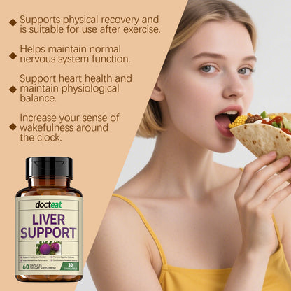 Docteat Milk Thistle Capsules – rich in a blend of active ingredients that help restore your body’s balance and soothe everyday discomfort.