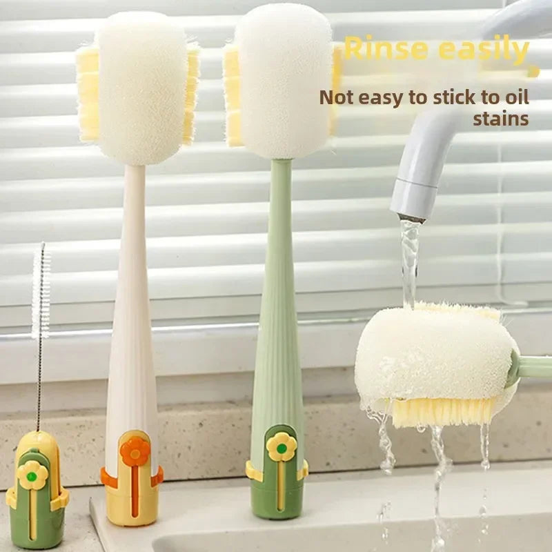 5-in-1 Bottle & Straw Cleaning Brush – Multifunctional Tool for Bottles, Cups, Straws-CU