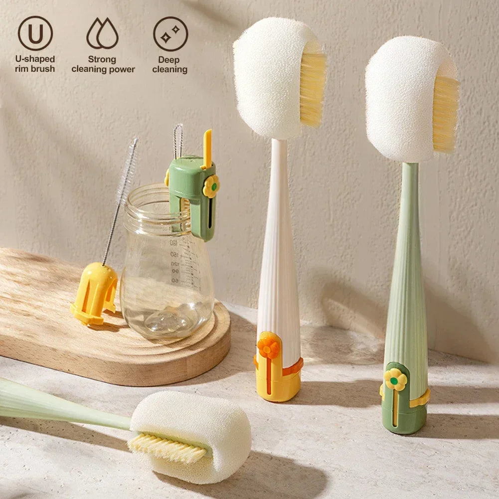 5-in-1 Bottle & Straw Cleaning Brush – Multifunctional Tool for Bottles, Cups, Straws-CU