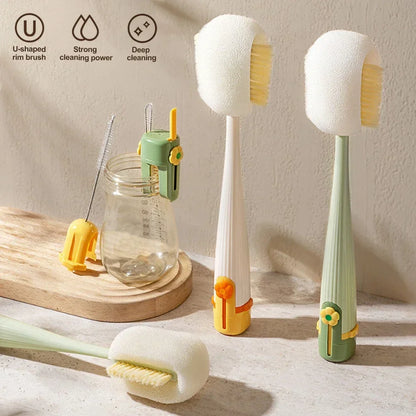 5-in-1 Bottle & Straw Cleaning Brush – Multifunctional Tool for Bottles, Cups, Straws-CU