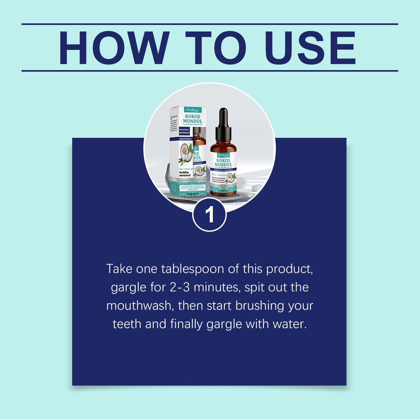 🥥🌿 Coconut Mint Refresh Mouthwash – Alcohol-Free, Natural Fresh Breath & Plaque Defense!