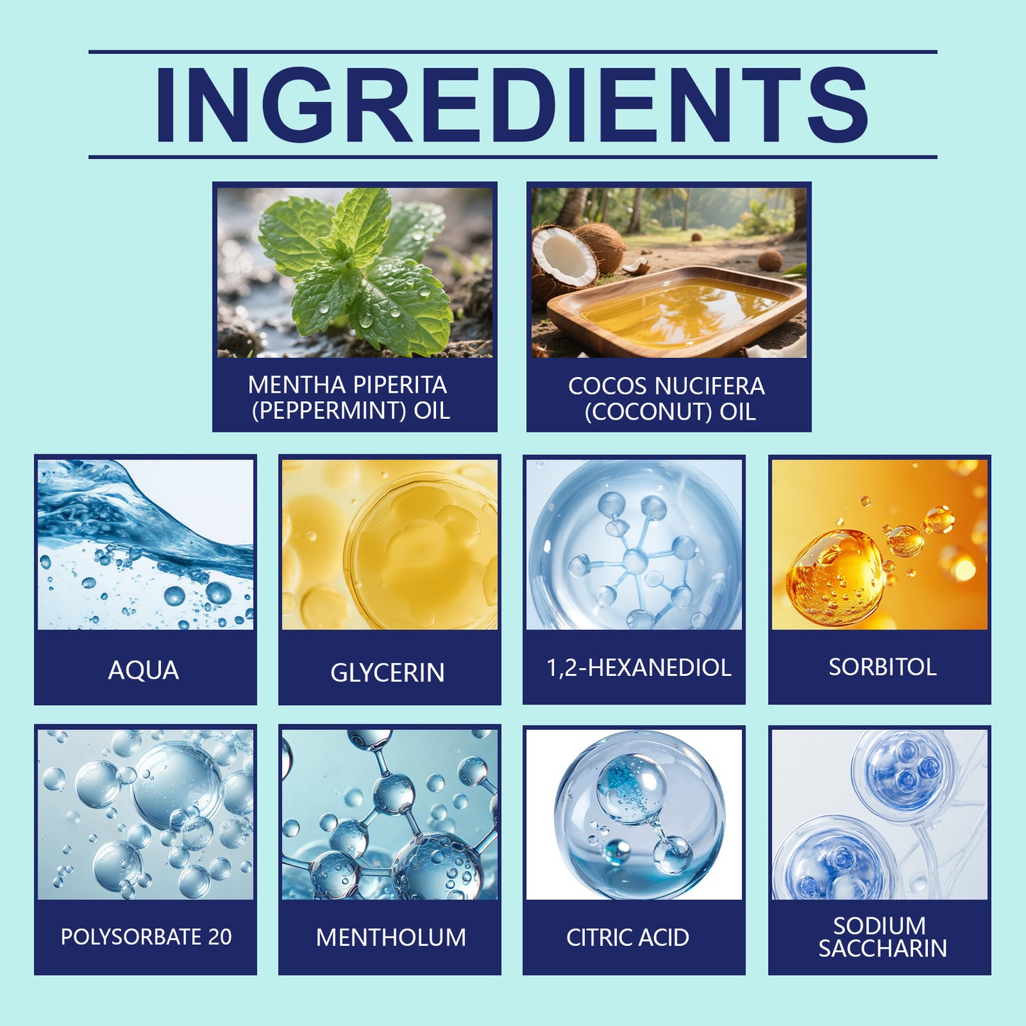 🥥🌿 Coconut Mint Refresh Mouthwash – Alcohol-Free, Natural Fresh Breath & Plaque Defense!