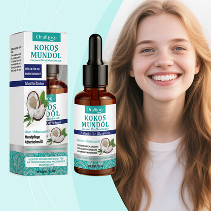 🥥🌿 Coconut Mint Refresh Mouthwash – Alcohol-Free, Natural Fresh Breath & Plaque Defense!