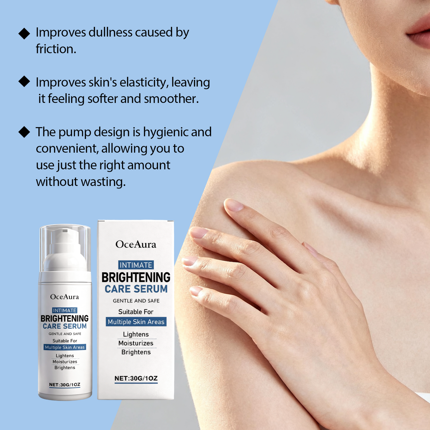 OceAura Hydrating Body Lotion with Brightening Complex - For Soft, Smooth & Luminous Skin